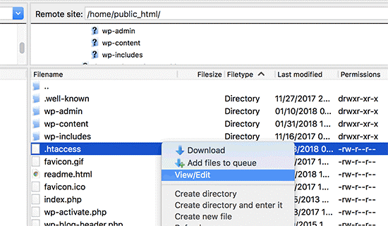 فایل htaccess.