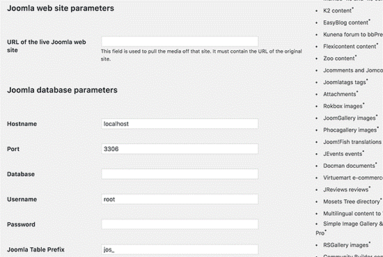 joomla importer