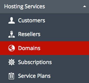Domains in plesk