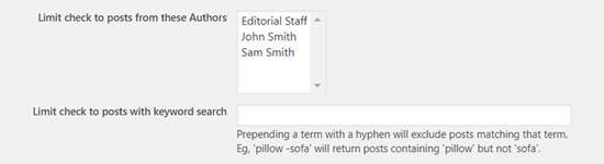 choose authors to schedule posts