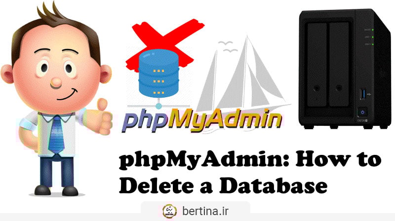 حذف دیتابیس در phpmyadmin