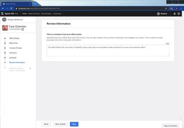 review information