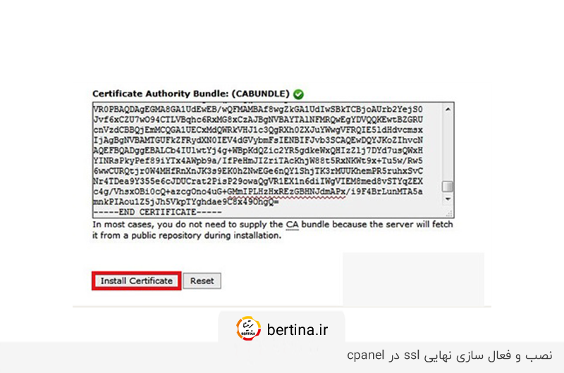 نحوه فعال سازی ssl در cpanel